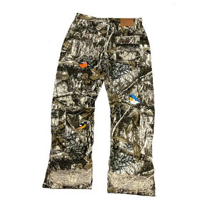Pantalons de chasse décontractés pour hommes, de haute qualité, coupe droite, surdimensionnés, en coton rayé camouflage, personnalisables - Product Image 4