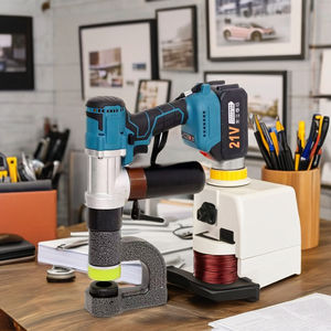 เครื่องเจาะรูเหล็กแบบพกพา Mzs-25 รุ่นใหม่ 6 ตัน 110V/220V 50Hz/60Hz เครื่องเจาะไฮดรอลิกไฟฟ้า แกนเกียร์ กำลัง 1 กิโลวัตต์ - Product Image 2