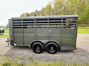 Free Shipping LIVESTOCK <b>TRAILER</b> High Quality 6x16 16'x6.6" 7k GVWR 2001-3000kg Max Payload Durable Hydraulic Core Components for - Product Image 6