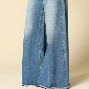 กางเกงผู้หญิงผ้ายีนส์สีน้ำเงินวินเทจกางเกงขายาวลำลองกางเกงขายาวและกางเกงขายาวสำหรับฤดูหนาว - Product Image 1