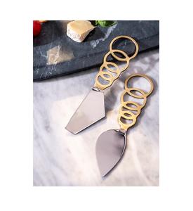 Juego de Cuchillos de Latón Ecológicos al por Mayor, Juego de Cubiertos de 4 Piezas, Juego de Cuchillos para Queso, Mini Juego de Cuchillo y Tenedor para Mantequilla - Product Image 6