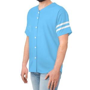 Camiseta de béisbol de buena calidad hecha en fábrica 2024, ropa deportiva transpirable, impresión por sublimación personalizada, etiqueta de precio personalizada de Venta caliente - Product Image 6