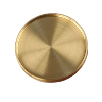 Sous-verres en laiton nickel bicolores uniques en gros, nouvelle collection d'Inde pour une utilisation au bureau hôtel-restaurant emballée dans des cartons
