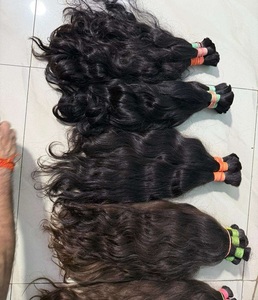 Cabello humano crudo alineado con cutícula de calidad superior directo del sur de la India Textura ondulada natural suelta y rizada profunda Cabello completo suave - Product Image 4