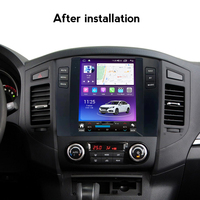 MEKEDE TS-Reproductor de audio para coche, Radio con Android, WIFI, 4G, DVR, DSP, TMPS, para Mitsubishi Pajero 2006-2014