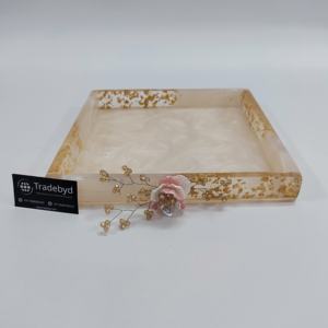Nueva bandeja de servicio de resina de diseño premium hecha a mano de una sola pieza con calidad y material Premium extra a muy buen costo - Product Image 3