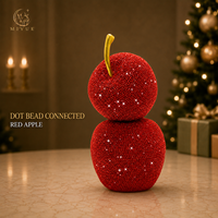 Creatief ontwerp Hars Simulatie Grote rode stip Kraal Dubbele appel Thuis Slaapkamer Woonkamer Desktop Licht Luxe Premium ornament