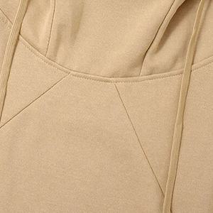 เสื้อสเวตเตอร์สวมหัวมีฮู้ดสำหรับผู้ชายเสื้อสเวตเตอร์แบบลำลองแนวสตรีททรงสลิมฟิตมีสไตล์ผ้าฝ้ายสีล้วนผ้าโพลีเอสเตอร์ผสมขนแกะอบอุ่น - Product Image 4