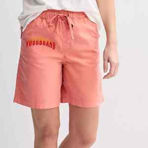 Vente chaude Quickdry Shorts Pour Femmes 100% Coton Matériel Léger Streetwear Logo Personnalisé Impression Femmes Shorts - Product Image 1