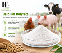 Gránulos de butirato de calcio de grado alimenticio que aumentan la eficiencia del alimento en la alimentación de cerdos, 98% de contenido de sal de butirato