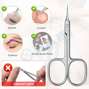 Tijeras para cutículas, hoja curva Extra fina, tijeras súper delgadas para cutículas, tijeras pequeñas profesionales con punta puntiaguda precisa - Product Image 4