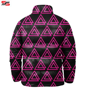 Vestes en duvet surdimensionnées à col haut pour hommes Blouson de bombardier d'hiver personnalisé pour les hommes Veste extérieure imperméable - Product Image 2