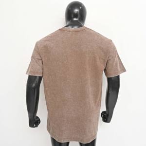 Camiseta personalizada al por mayor de 100% algodón lavado vintage de talla grande con estampado de diseñador deportivo de moda de verano para hombre - Product Image 6