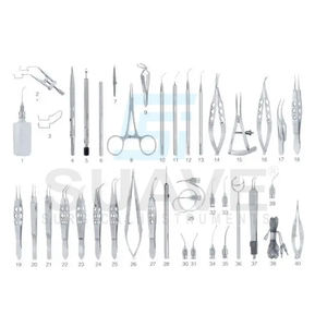 Juego de Instrumentos Quirúrgicos Oftálmicos Micro Eye, Diseño de Logotipo Personalizado, Juego de Instrumentos Oftálmicos de SUAVE SURGICAL INSTRUMENTS - Product Image 1