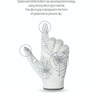 2025 peau de mouton blanc meilleure vente dernier Style Cabretta cuir sur mesure doux hommes femmes golfeur sports d'été gants de golf - Product Image 6