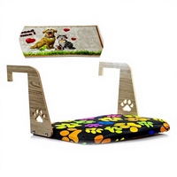 Lit pour chat de luxe moderne, hamac suspendu en peluche douce pour chats et chiens, design radiateur avec cadre métallique, motif animal, toutes saisons