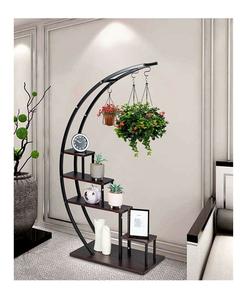 ที่ปลูกต้นไม้โลหะแบบเหล็กผงสีดำที่ได้รับการตกแต่งในบ้านโรงแรมสำนักงาน - Product Image 5