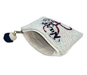 Mini monedero de lona con cuentas de semillas de Nurse Life con cierre de cremallera, bolsa de regalo de maquillaje - Product Image 4