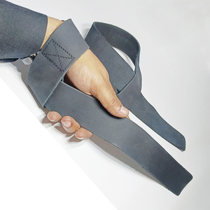 High Quality <b>Weight</b> <b>Lifting</b> Gym Training Leather Palm Padded Protector Hand Grip Wrist Wraps Straps Gym <b>Equipment</b> OEM Service - Product Image 2