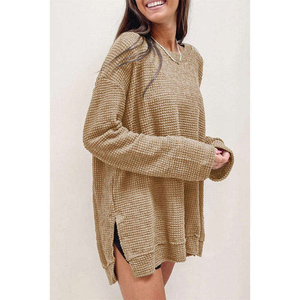 Suéter informal de cuello alto de manga larga para mujer, Top para otoño, nuevo temperamento de moda personalizado, diseño de punto versátil - Product Image 2