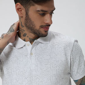 เสื้อโปโลสำหรับผู้ชายขายดีเสื้อยืดผ้าฝ้ายผ้าไหม100% เสื้อยืดพิมพ์โลโก้ตามสั่งพิมพ์ลายพลัสไซส์ระบายอากาศลาย3D - Product Image 2