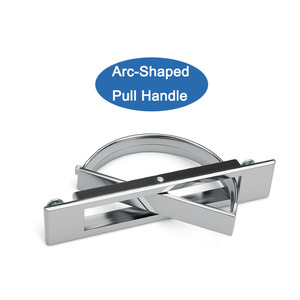 Kete LS707 Manija <span class=keywords><strong>empotrada</strong></span> para panel de <span class=keywords><strong>cama</strong></span> Manija de tracción <span class=keywords><strong>en</strong></span> forma de arco invisible semicircular - Product Image 2