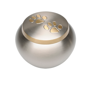 Odyssey Urne pour animaux de compagnie en métal de qualité superfine gravée patte de chat design chat chien mémorial cendres souvenir urne commémorative pour animaux de compagnie - Product Image 6