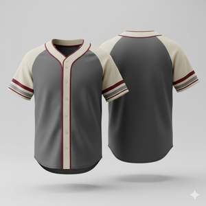 Maillots de baseball imprimés haute performance, logo couleur personnalisé, tissu durable et respirant pour entraînement adulte unisexe - Product Image 6
