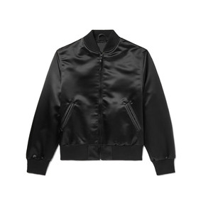 Chaqueta con letras hechas a medida de satén, chaqueta universitaria personalizada de satén al por mayor, chaqueta de satén de calidad superior al por mayor personalizada - Product Image 1