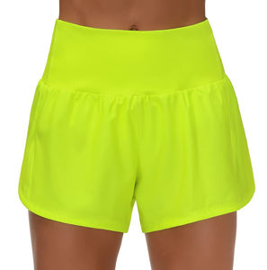 Gran oferta, pantalones cortos de Yoga para correr informales de cintura alta para mujer, patrón hecho Spandex/Nylon 2026 - Product Image 6