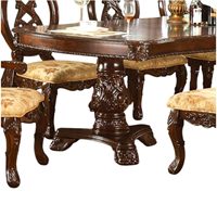Ensemble de table à manger de luxe artisanal en teck massif, 9 pièces, mobilier moderne, chaises rembourrées, maison, appartement, hôtel, bois de Java