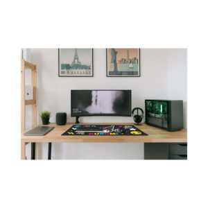 Tapis de bureau Kuromi XL, logo personnalisé imprimé, tapis de souris carré pour clavier, imperméable, chauffant, charge sans fil, tapis de souris de jeu 3 mm RGB - Product Image 3