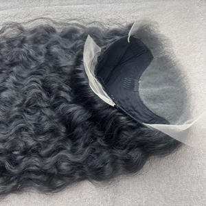 Transparent pour perruque à dentelle frontale avec cheveux indiens vierges Remy, style bouclé naturel, longueur de 12 à 30 pouces, sans colle, densité 180% - Product Image 4