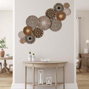 Best Selling Bohemian Seagrass Rattan Water Hyacinth Wall Hangings <b>Decorative</b> <b>Home</b> <b>Decorations</b> for Living Room Bedroom - Product Image 3