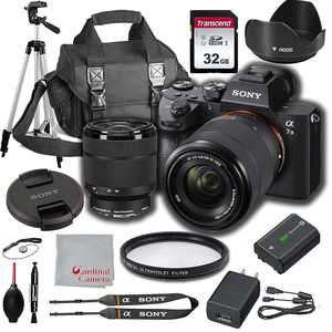 OFFRE Appareil photo hybride plein format Alpha A7 III (ILCEM3K-B) avec objectif interchangeable 28-70 mm et écran LCD de 3 pouces, nouveau stock - Product Image 1