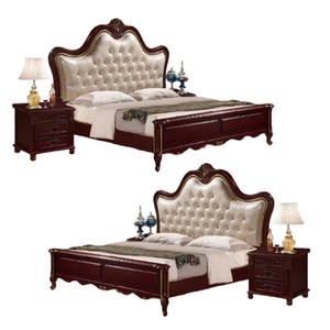 เตียงหุ้มเบาะหรูหราทันสมัยชุดเตียงไม้สําหรับเฟอร์นิเจอร์ห้องนอนชุดเตียงที่สะดวกสบายเป็นพิเศษโรงงานโดยตรง - Product Image 2