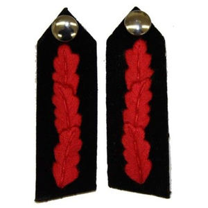 Cuello Gorget con Parche de Hoja Dorada Roja FAD No. 2 insignias de gorget azul para cuello, de alta calidad - Product Image 6