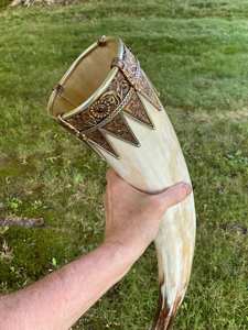 Cuerno de búfalo hecho a mano para beber artesanías naturales pulidas para cerveza, vino para Bar, Hotel, uso doméstico, recuerdo de estilo Animal único - Product Image 5