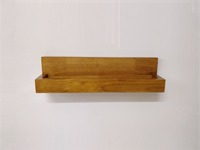 Meilleure Vente : Support Mural Double en Bois d'Acacia Doré Poli pour Épices, Écologique, avec Trous Gravés, pour Cuisine