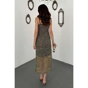 Robe à bretelles kaki - Kaki - Product Image 4