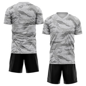 Camiseta de equipo de fútbol para hombre, conjunto corto de entrenamiento juvenil, camisetas de fútbol de poliéster 100%, camisetas y tops - Product Image 4