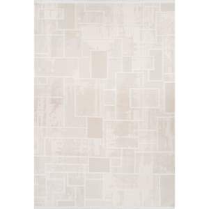 Alfombra Moderna Crema Netline BY004 Depot Home de Polipropileno y Poliéster, Fácil de Limpiar, Duradera, Antideslizante - Product Image 1