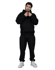 ชุดวอร์มลำลองผู้ชายสไตล์สตรีทแวร์ ปี 2025 แบบ OEM ปรับแต่งได้ พิมพ์โลโก้ น้ำหนักมาก ไซส์ XL ขึ้นไป ชุดกีฬาฤดูหนาว ระบายอากาศได้ดี - Product Image 1