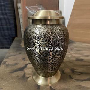 Minimal Design Black Finish Adult Cremation Urn Simple Metal <b>Ashes</b> Storage <b>Pot</b> for Memorial Funeral Home Wholesale Supply - Product Image 3