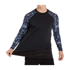 Camiseta de Compresión de Manga Larga para Hombre, Secado Rápido, Capa Base Deportiva, Ropa Deportiva OEM, Camiseta de Protección contra Erupciones para Hombre - Product Image 6