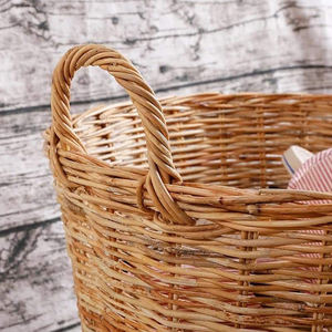 Cesta de Almacenamiento de Ratán Kubu de Alta Calidad, Artesanía de Mimbre Hecha a Mano en Vietnam, OEM/ODM Disponible, Color Personalizado, Tamaño Personalizado - Product Image 3