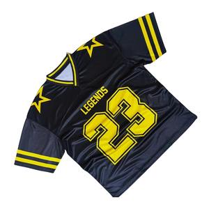 เสื้อยืดตาข่ายโอเวอร์ไซส์สไตล์เรโทรสำหรับแฟนอเมริกันฟุตบอล พิมพ์โลโก้ตามสั่ง ขายส่ง - Product Image 1