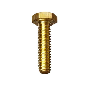 สลักเกลียวทองเหลืองเครื่องจักร CNC ที่มีความแม่นยำสูงหัวหกเหลี่ยมที่มีคุณภาพสูงผลิตใน jamnagar - Product Image 4