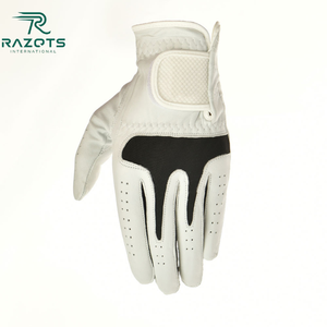 Guantes de golf para hombre de cuero genuino Cabretta personalizados de alta calidad con protección UV de alto agarre Manos deportivas OEM - Product Image 4