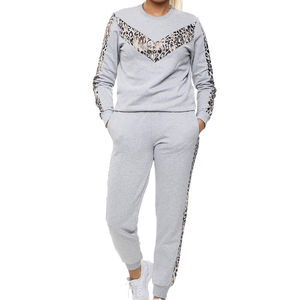 Meilleure vente de survêtement personnalisé imprimé à motif solide 100% coton respirant et écologique pour femmes, logo de marque privée, prix de la mode - Product Image 5